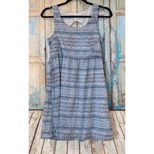 Outdoor Research Womens Size 10 Blue White Sleeveless Round Neck Celestial Dress
